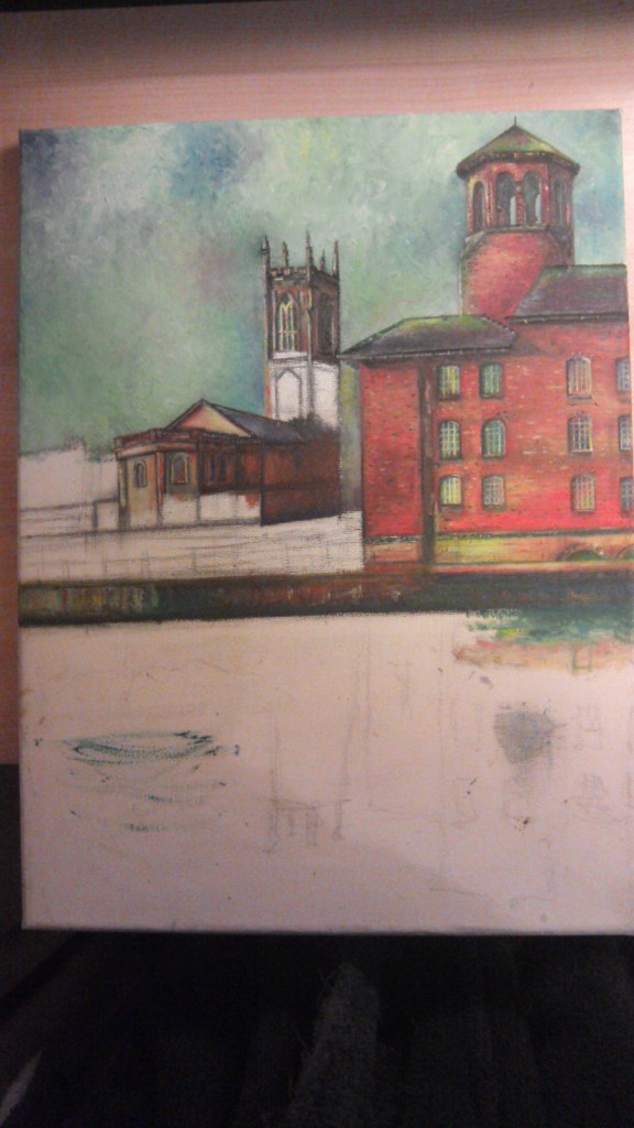 8:30 - work on Derby Cathedral Tower commencing well.