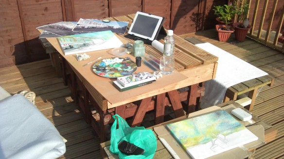 The outdoor summer studio.
