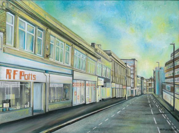 9. Babbington Lane - Oil Paint, A3 Canvas. D