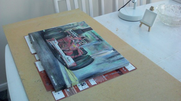 Sneak preview of the finished painting.