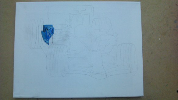 First section added around the rear winglet and exhaust.