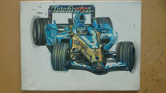 Painting now partially finished showing a majority of body details.