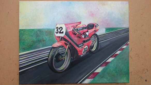 Progress with background and track details.