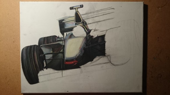 Showing the completed camera and engine cooling duct.