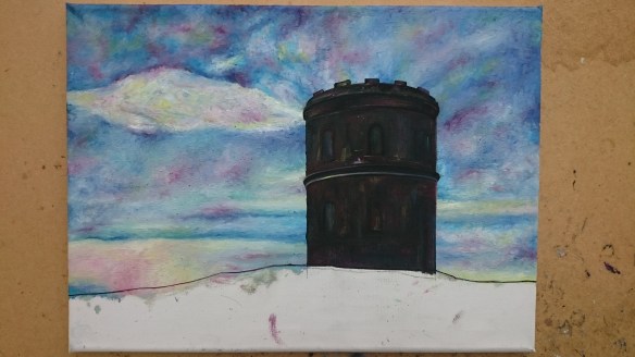 Showing a completed temple